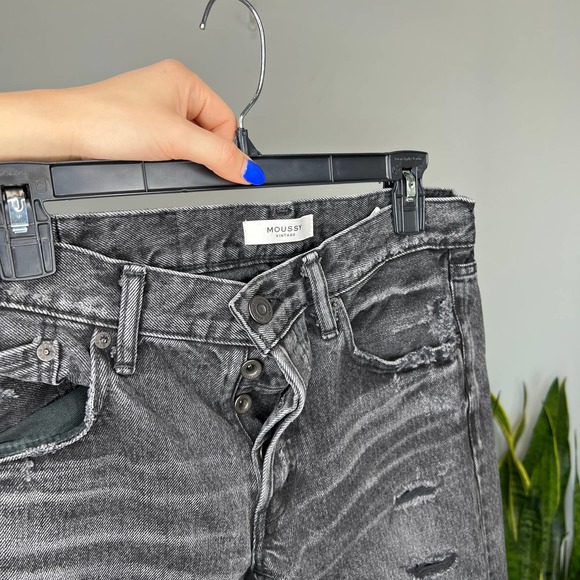 Moussy Black Vintage Distressed Jeans '025EAC11-1000' 27 Howlin Tapered - Picture 5 of 8